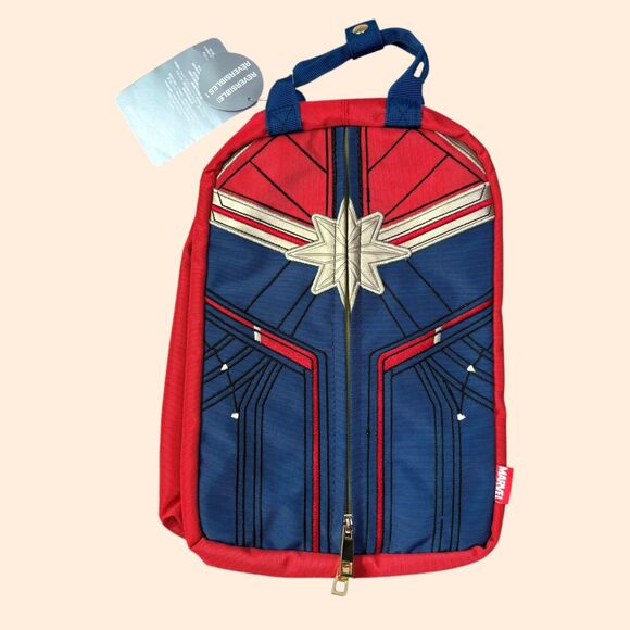 Disney Captain Marvel Reversible Backpack Bag - Picture 1 of 5